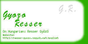 gyozo resser business card
